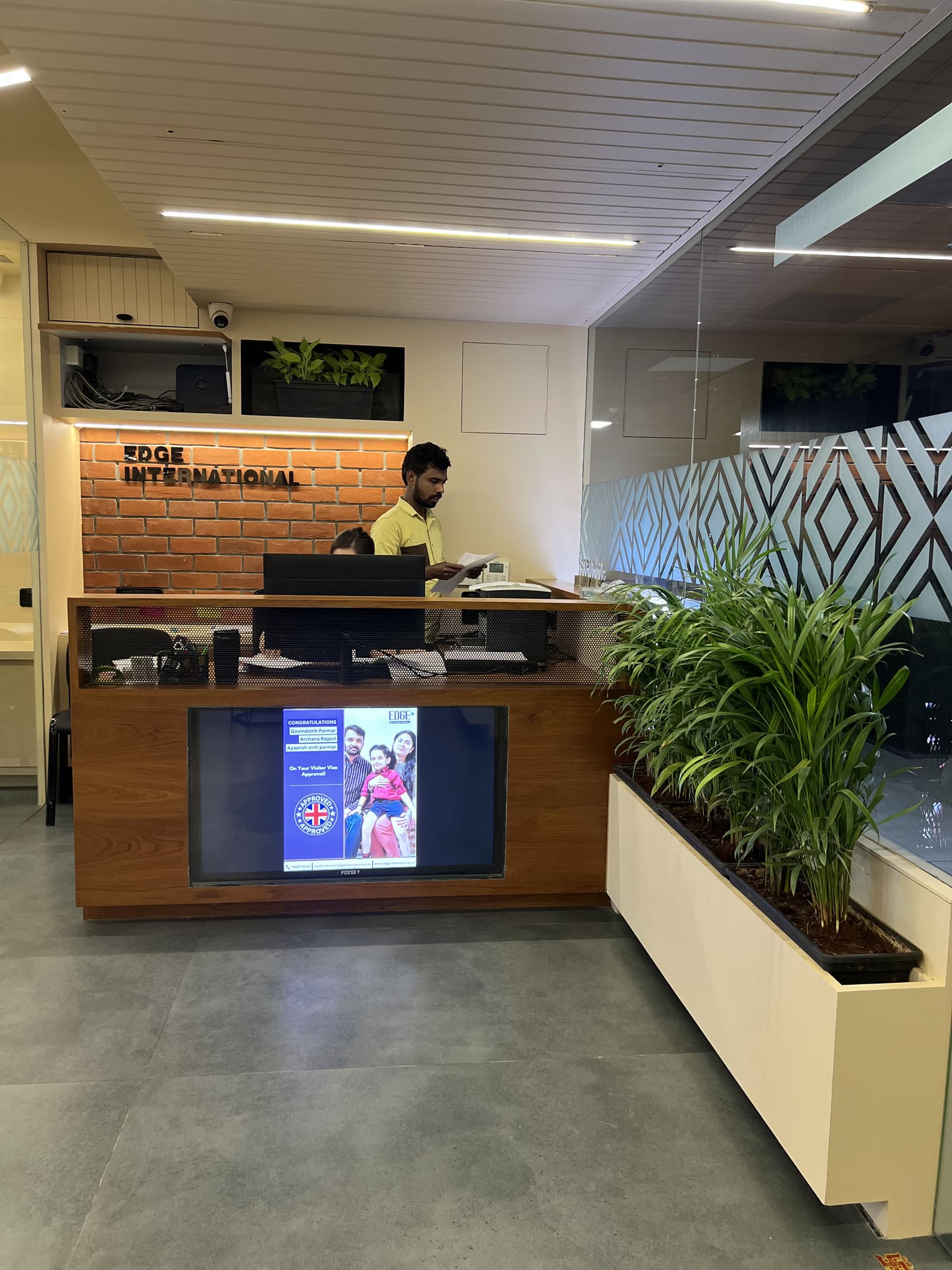 Edge International office in Vadodara, where students receive in-person counselling