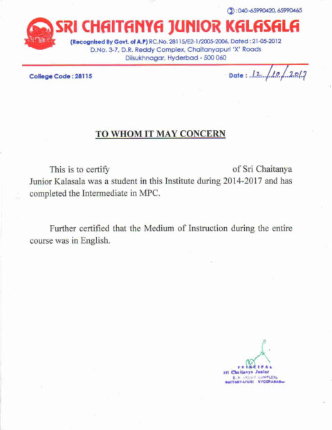 Medium Of Instruction Certificate (MOI) - Edge International