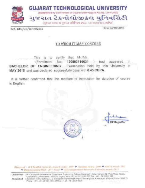 Medium Of Instruction Certificate (MOI) - Edge International